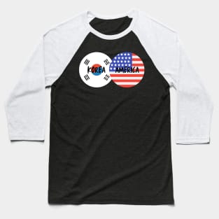 Korean American - Korea, America Baseball T-Shirt